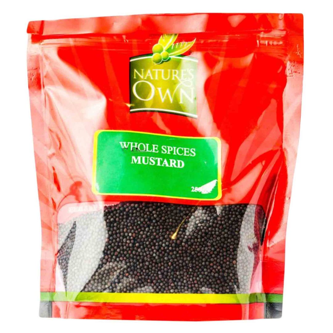 NATURES OWN MUSTARD WHOLE 250G